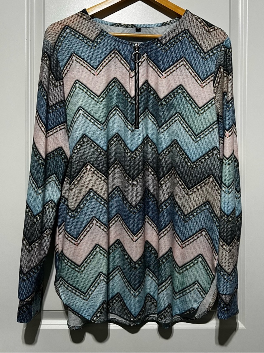 Women’s Blouse in Blue/Multi